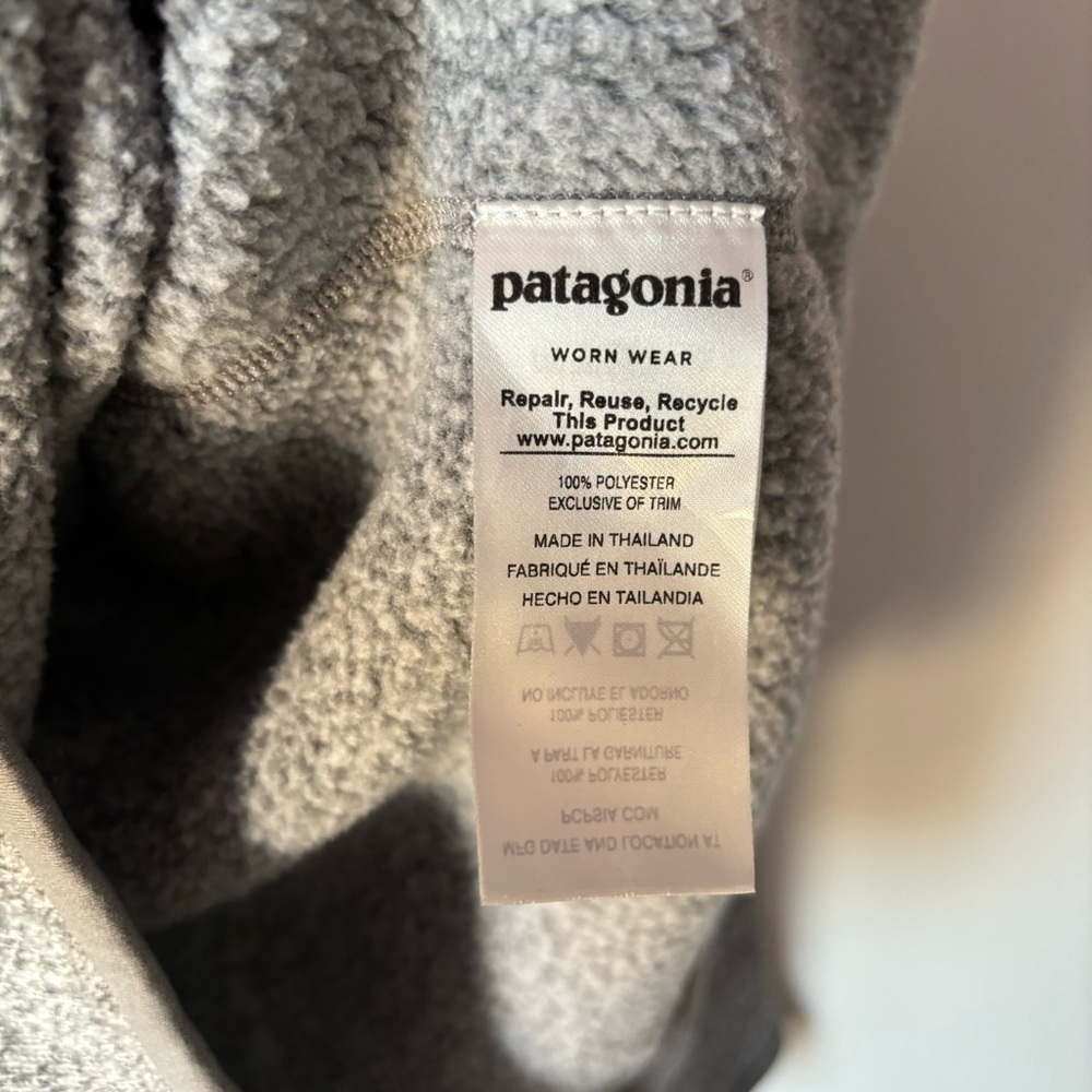 Patagonia Better Sweater 1/4 - Zip Fleece in Birch White - Picture 8 of 10